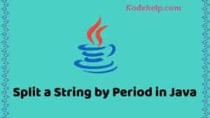 Split a String in Java