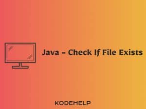 check if a file exists