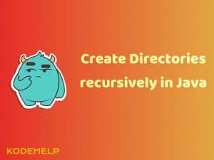 create directories recursively