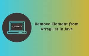 Remove Element from ArrayList